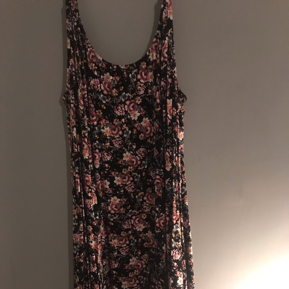 Black and flower dress